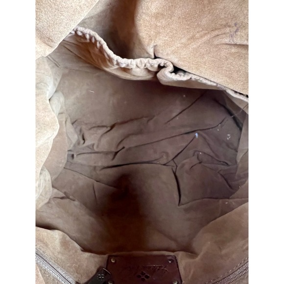 Patricia Nash Leather Paloma Tote Crossbody Bag Tan Braided Handles Shoulder Bag - Picture 12 of 14